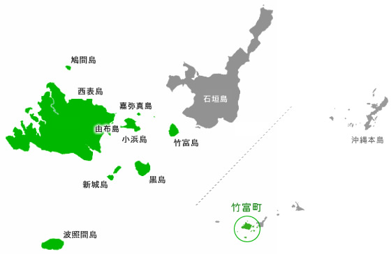 竹富町の地図