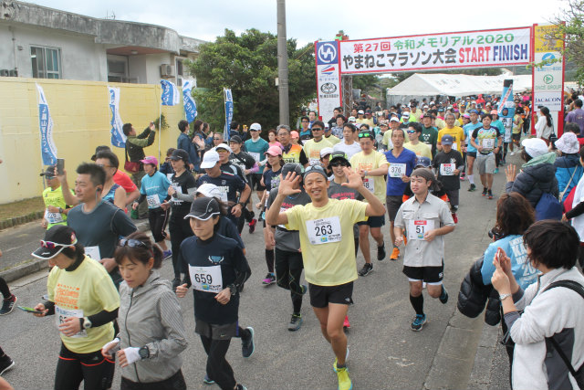 第27回竹富町やまねこマラソン大会の様子