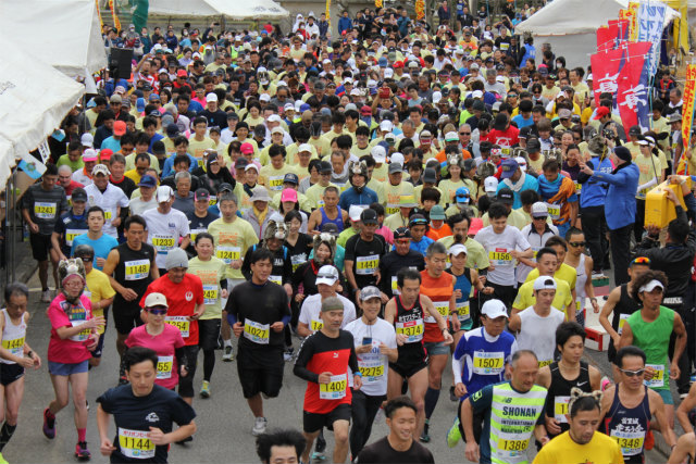 第27回竹富町やまねこマラソン大会の様子